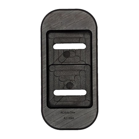 Robalon Snow Thrower Skid Shoe, Composite, Replaces Grasshopper 643786 A212BD